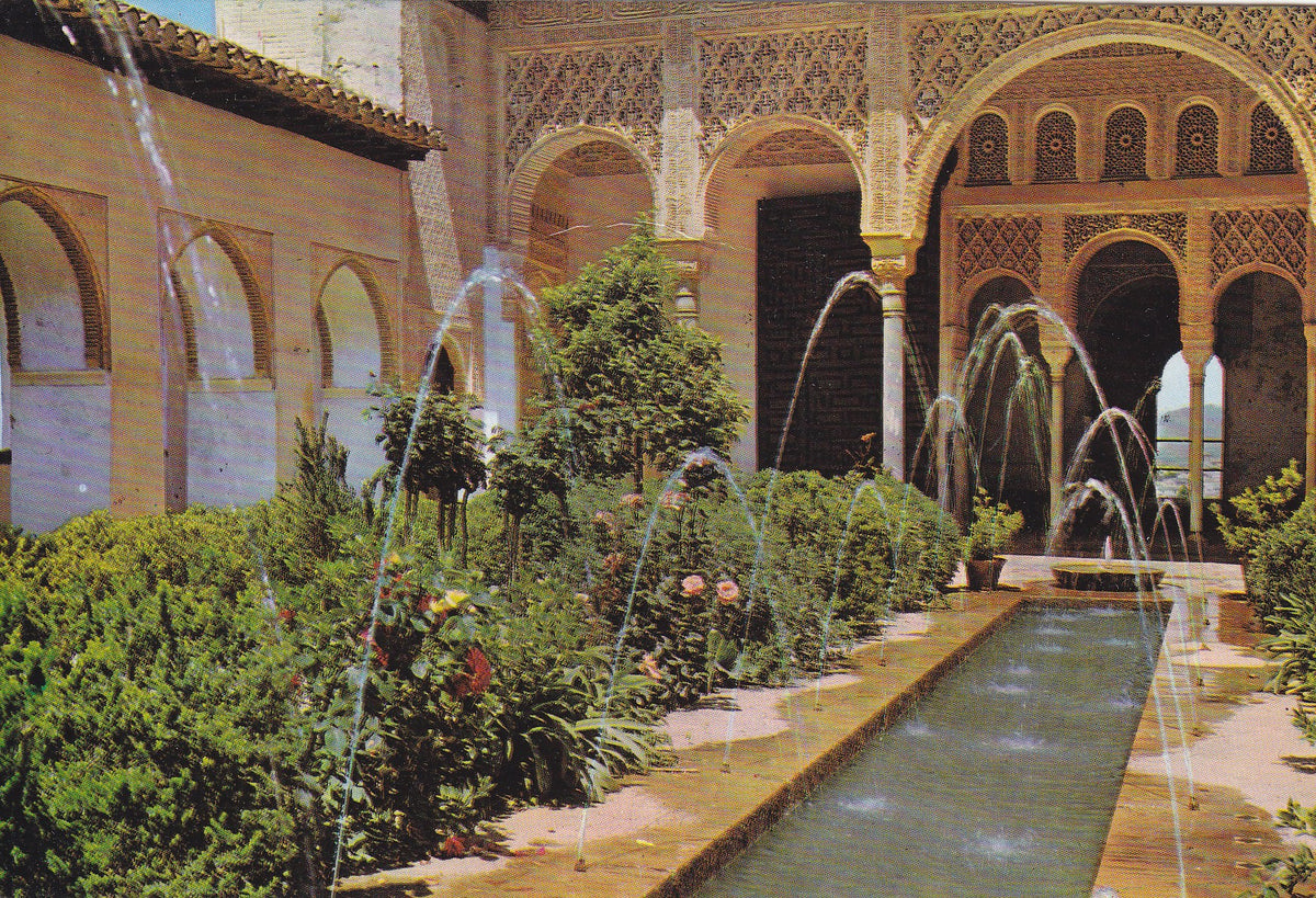 Postal 60976: Generalife. Patio de la acequia (Granada)