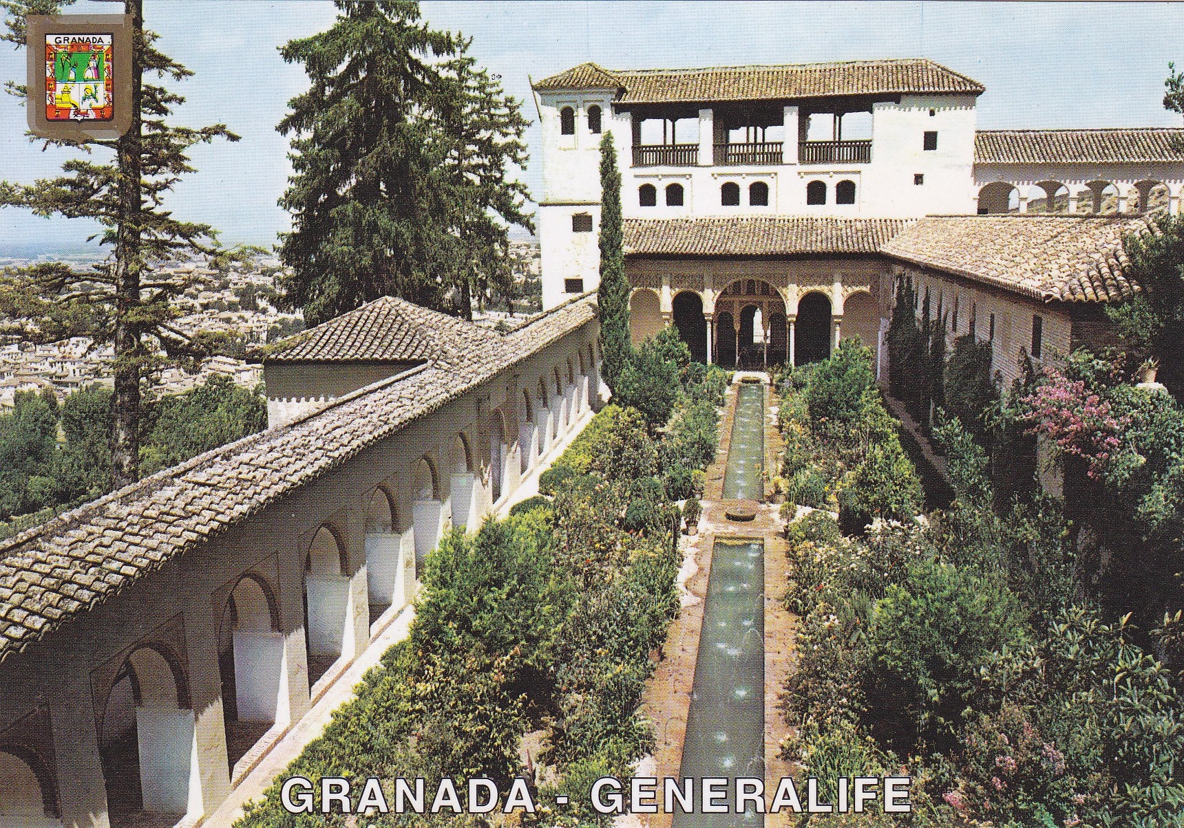 Postal 60987: Generalife. Patio de la Acequia (Granada)