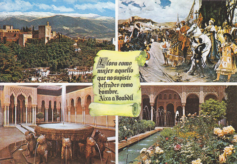 Postal 60992: Varias vistas Alhambra (Granada)