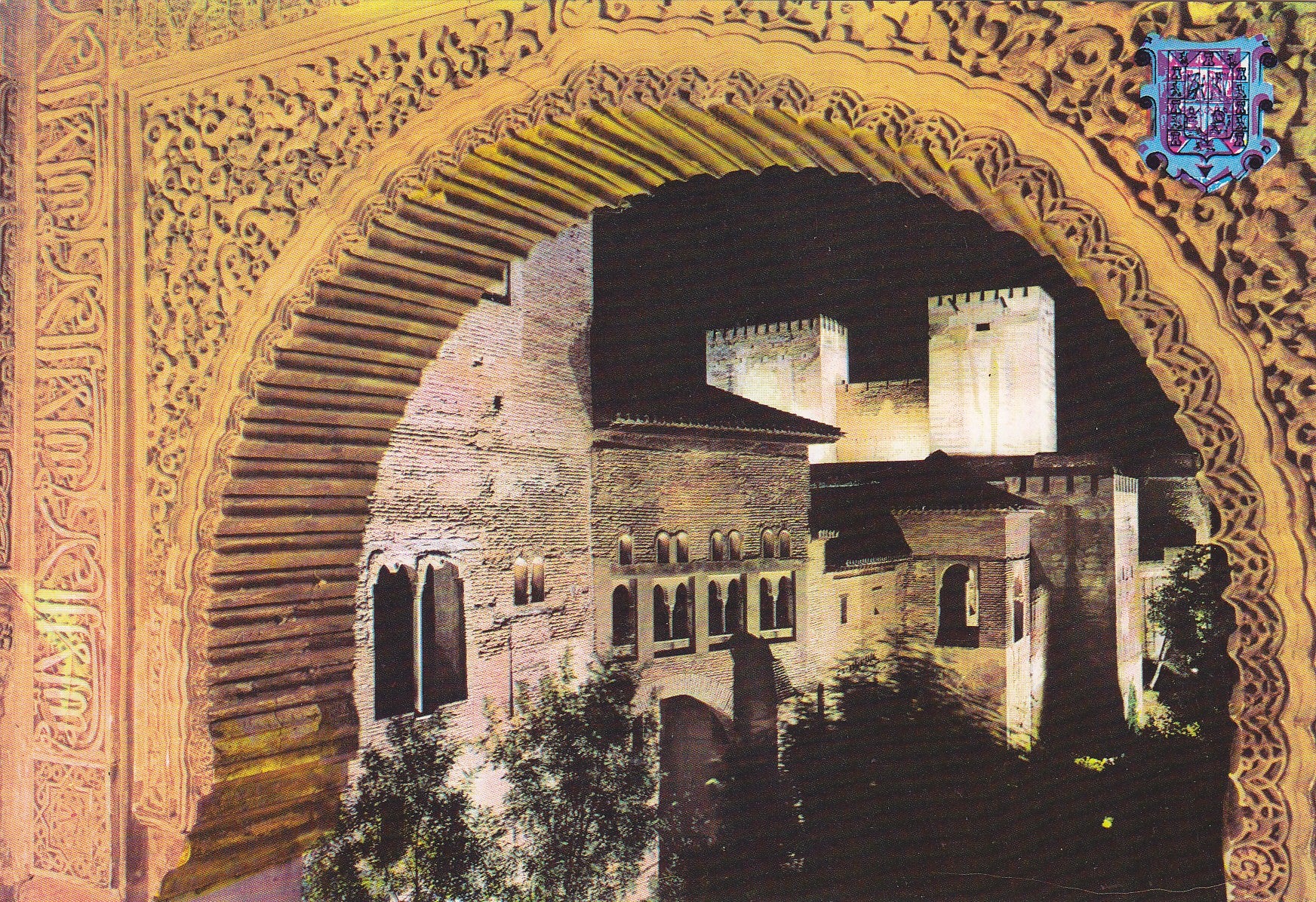 Postal 60994: Torre del homenaje y Quebrada. Alhambra (Granada)