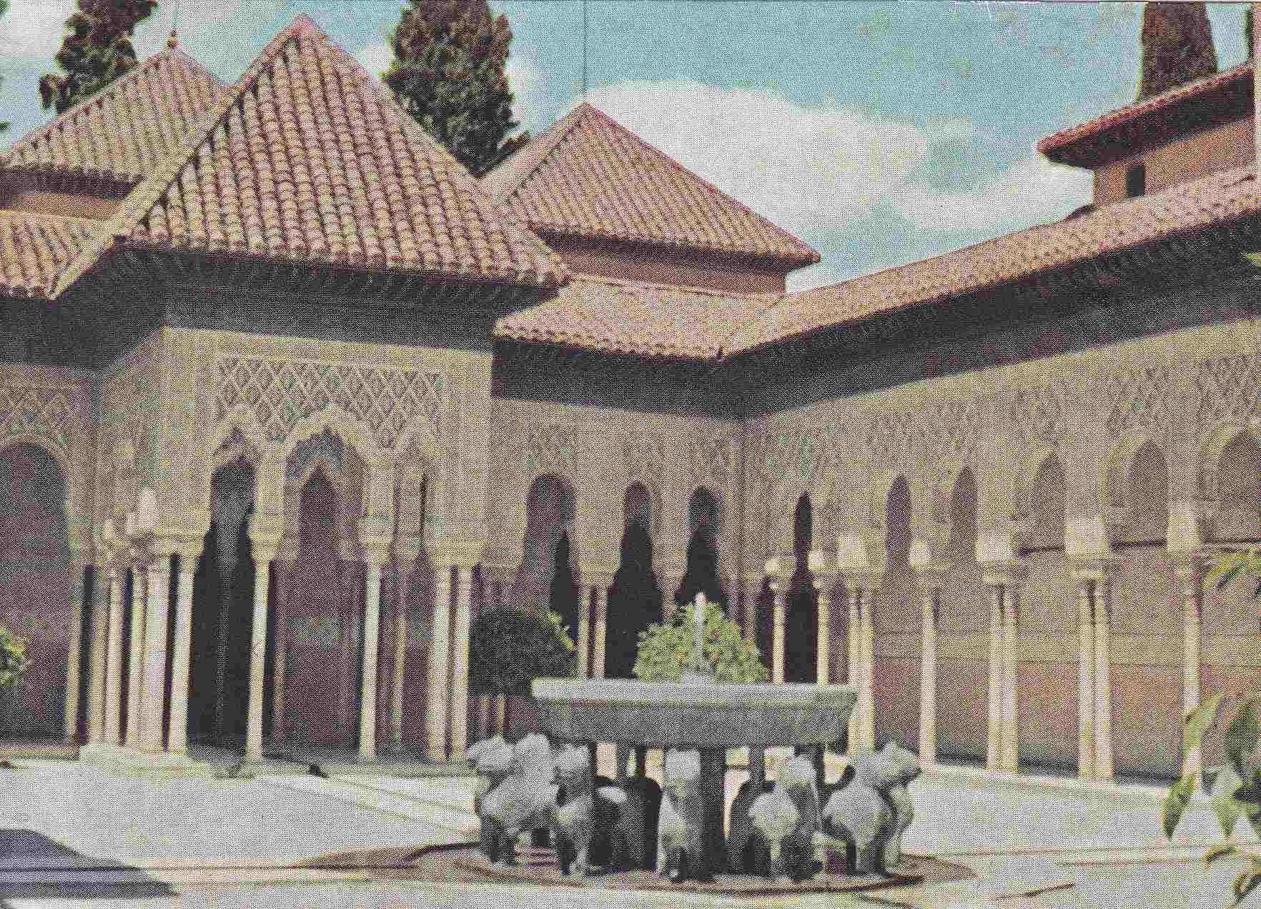 Postal 61097: La Alhambra. Patio de los leones. Granada