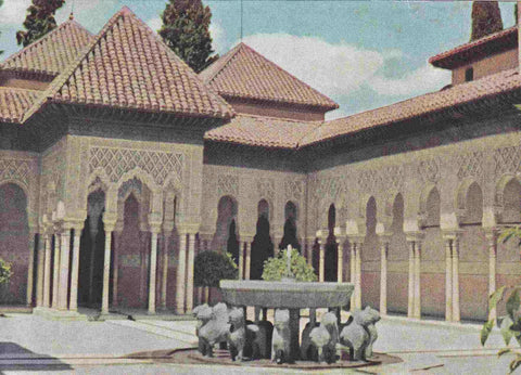 Postal 61097: La Alhambra. Patio de los leones. Granada