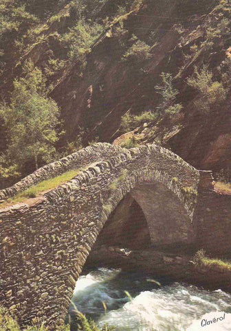 Postal 61100: Puente romanico de San Antonio. La Massana. Andorra