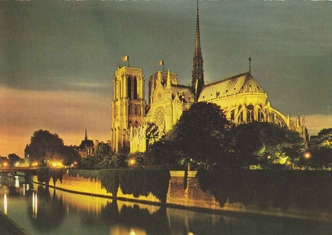 Postal 61102: Notre Dame iluminada. Paris