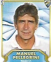 CROMO 878 LIGA 2011-12: Manuel Pellegrini entrenador del Malaga C.F.