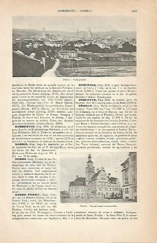 LAMINA ESPASA Alemania 3090: Vistas de Dobeln Alemania