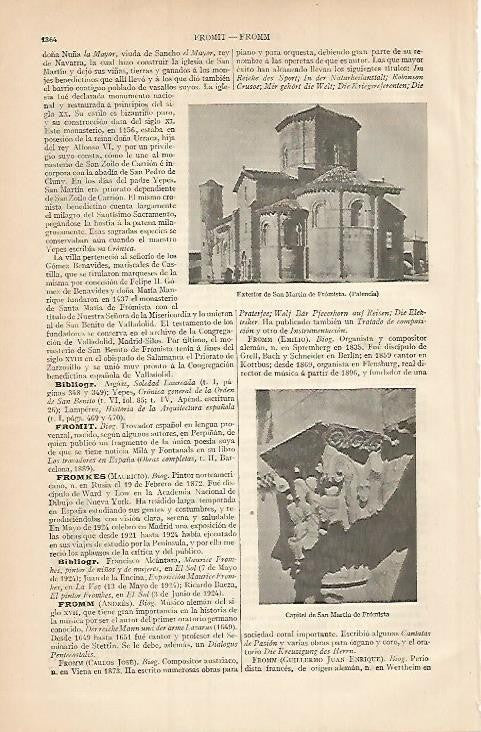 LAMINA ESPASA 3531: San Martin de Fromista Palencia