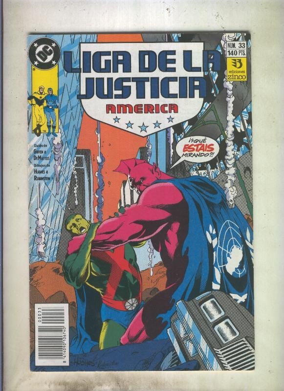 Liga de la Justicia America numero 33 (numerado 2 en trasera)