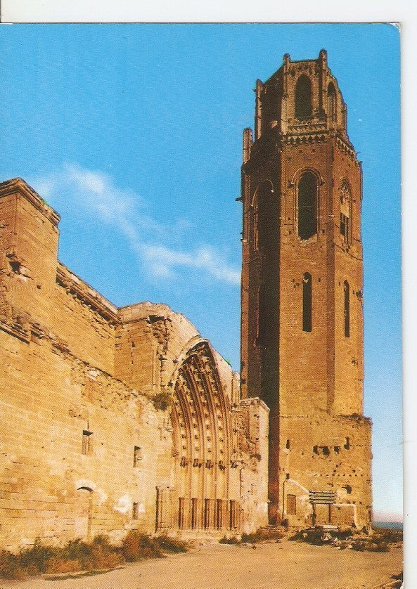 Postal 044696 : Lerida. Seo antigua. Puerta de los Apostoles y Torre