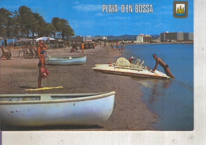 Postal 012434: Playa de En Bossa en Ibiza