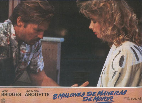 Caratula cine: 8 millones de maneras de morir, un film de Hal Ashby, numerada 09 en trasera
