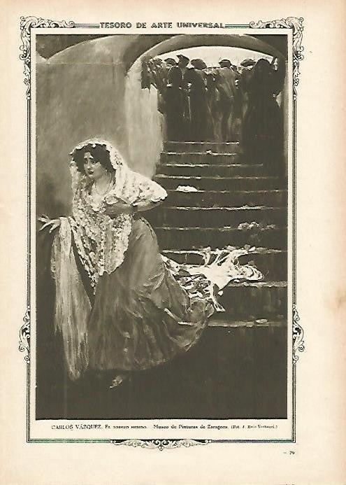 LAMINA 1289. CARLOS VAZQUEZ. El torero herido