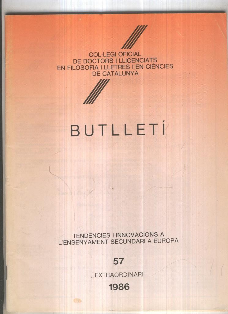 Butlleti numero 71, Col. Ofic. Doctors i Llicenciats Filosofia i Lletres Catalunya