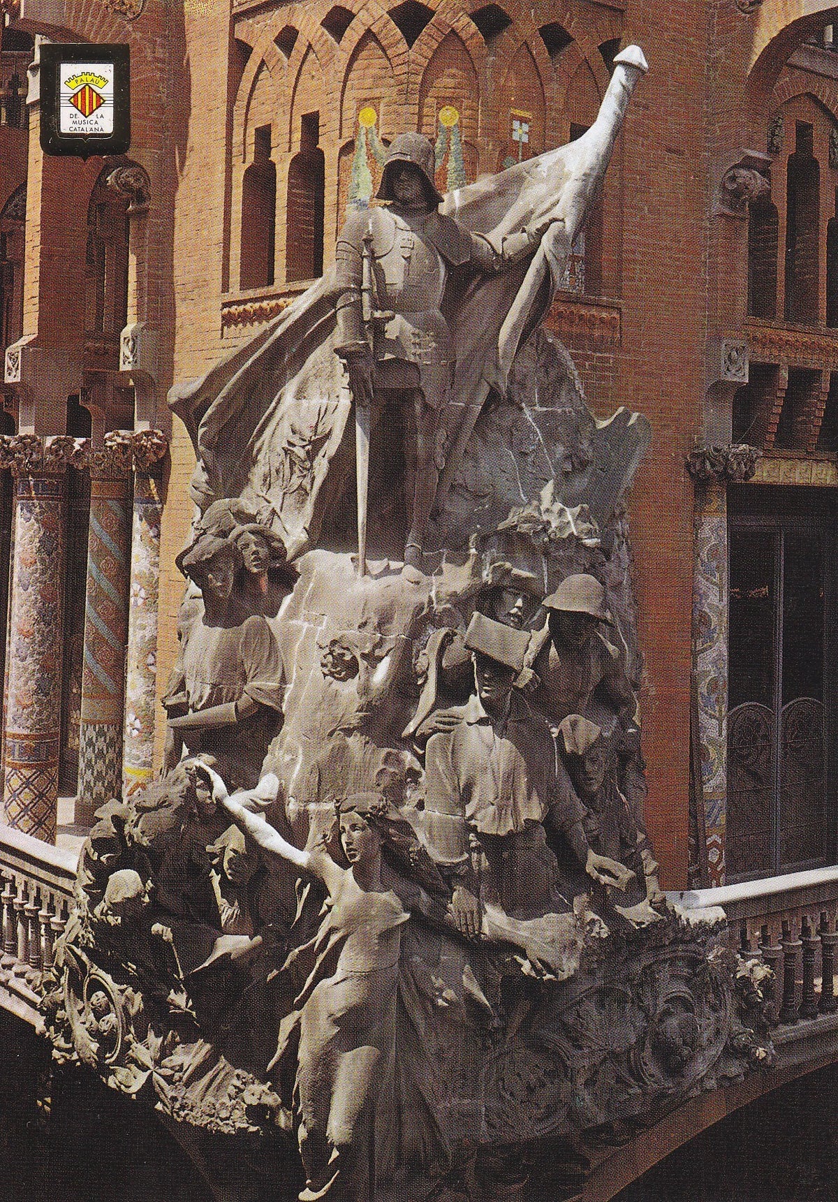 Postal 60207: Fachada de Palau de la musica. (Barcelona). 