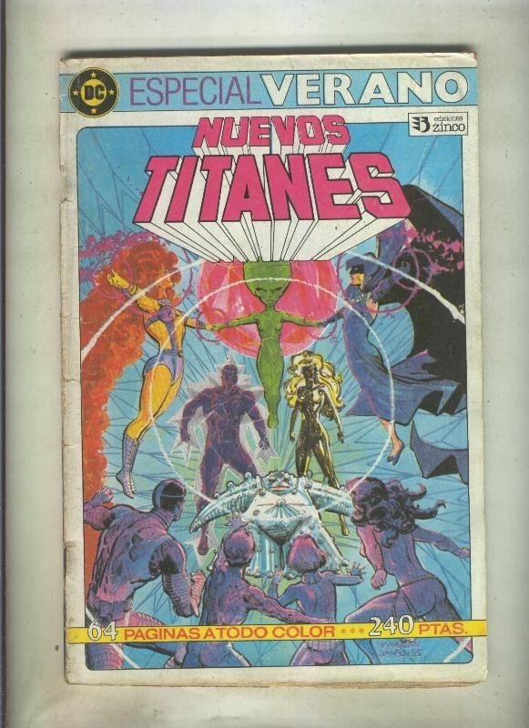 Nuevos Titanes especial verano (numerado 10 en trasera)