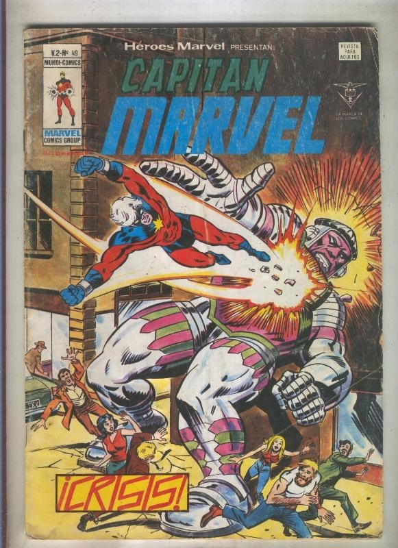 Heroes Marvel volumen 2 numero 49: Capitan Marvel (numerado 2 en trasera)