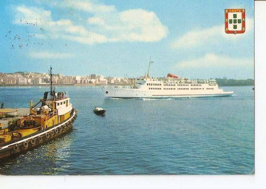 Postal 036678 : Ceuta. Salida del buque transbordador