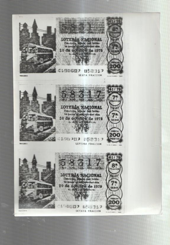 Foto Prensa numero 240: decimo loteria con defecto imprenta