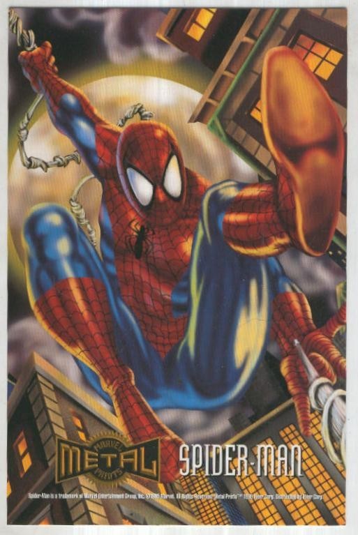 MARVEL METAL PRINTS 1995: SPIDER-MAN (Fleer Corporation 1995)