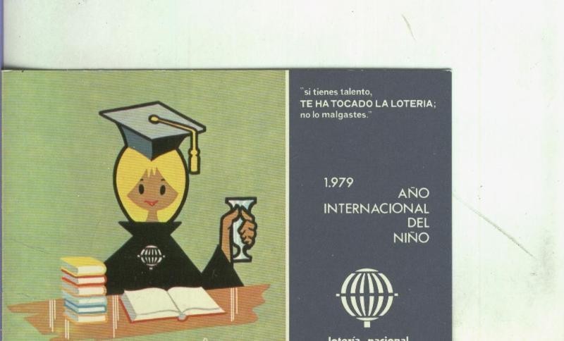 Postal 002646: Loteria Nacional 1979: año internacional del niño