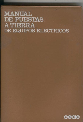 Manual de Puestas a Tierra de Equipos Electricos