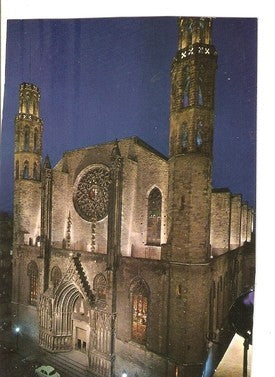 Postal 047859 : Barcelona. Iglesia de Santa Maria del Mar (siglo XIV)