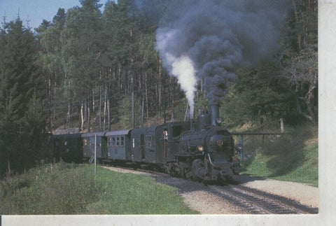 Postal 011870: OBB clase 399 04 en toma de agua en Bruderndorf