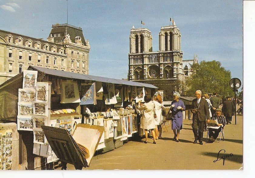 Postal 036790 : Paris. Les Bouquinistes. The second hand booksellers