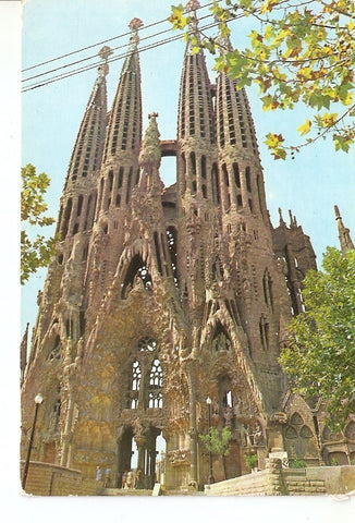 Postal 025049 : Templo expiatorio de la Sagrada Familia. Barcelona