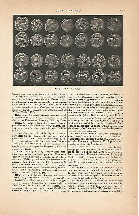 LAMINA ESPASA 2945: Monedas de Celsa