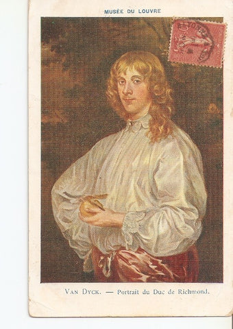 Postal 036313 : Musee du Louvre. Van Dyck - Portrait du Duc de Richmond