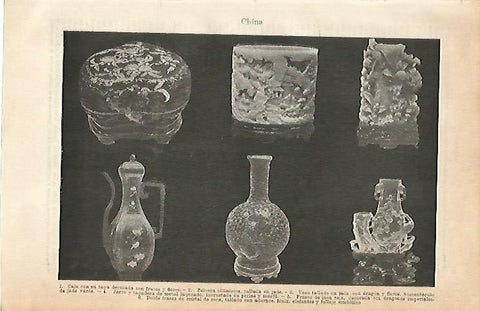 LAMINA ESPASA 1982: Artesania de China