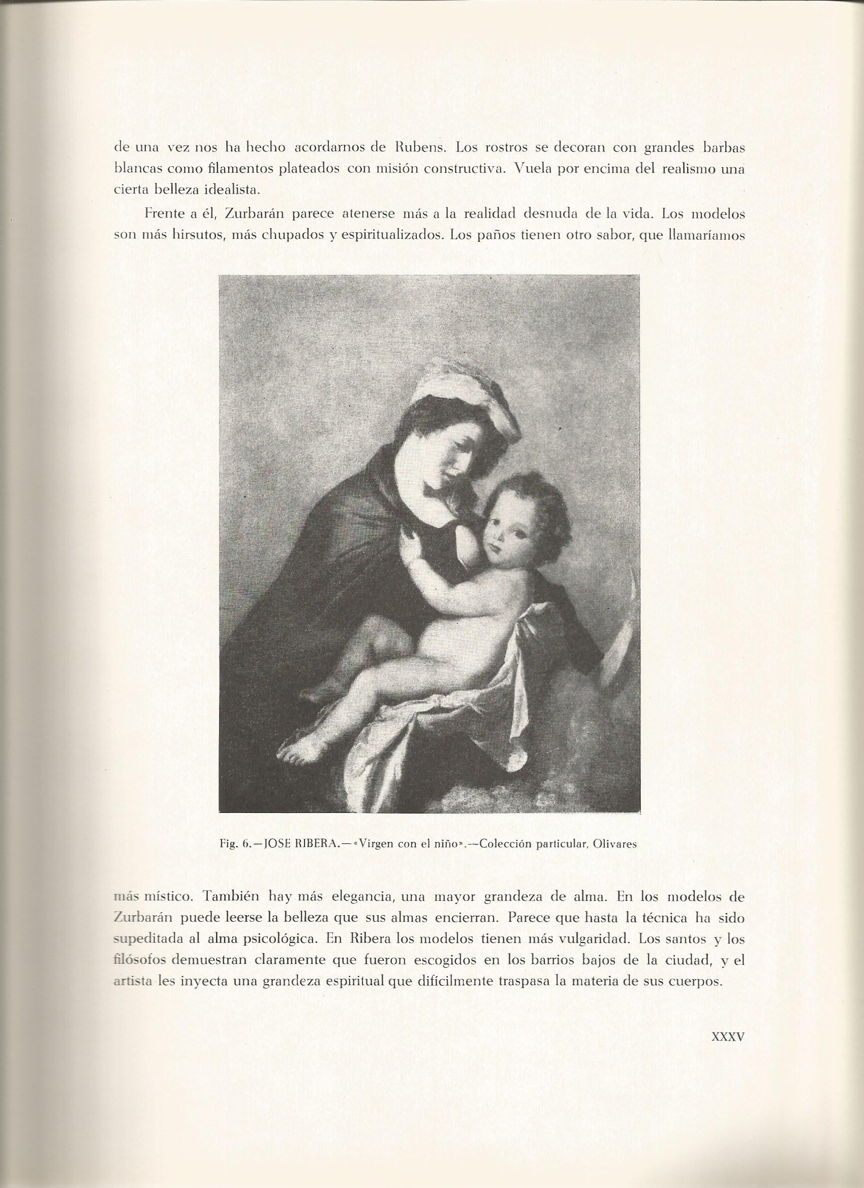 Lamina 082: Jose Ribera. Virgen con el Niño