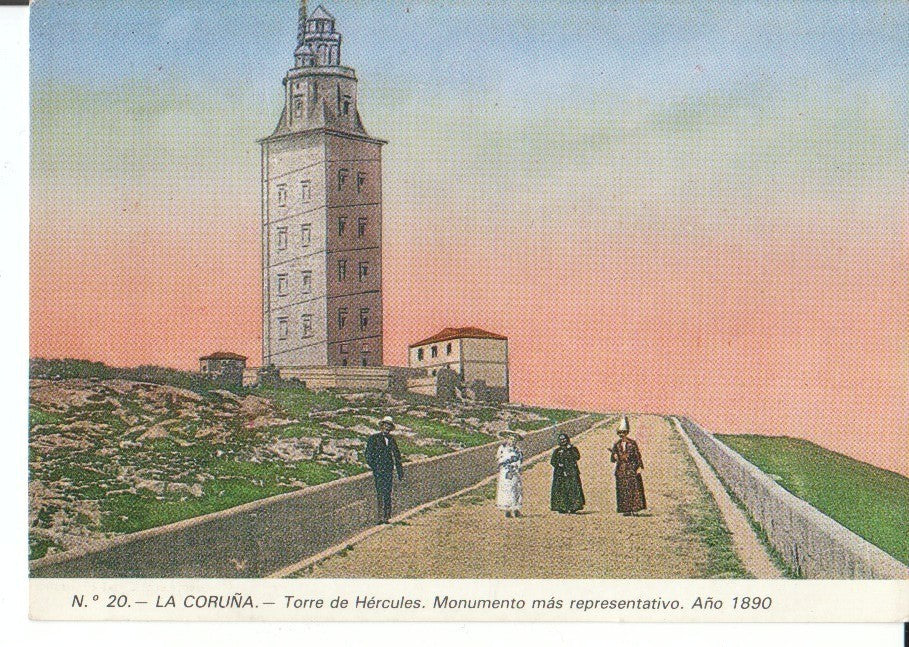 Postal-Postcard 17540: LA CORUÑA - Torre de Hercules. Año 1890
