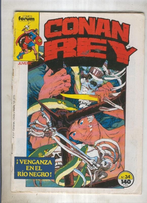 Conan Rey numero 34 (numerado 2 en trasera)