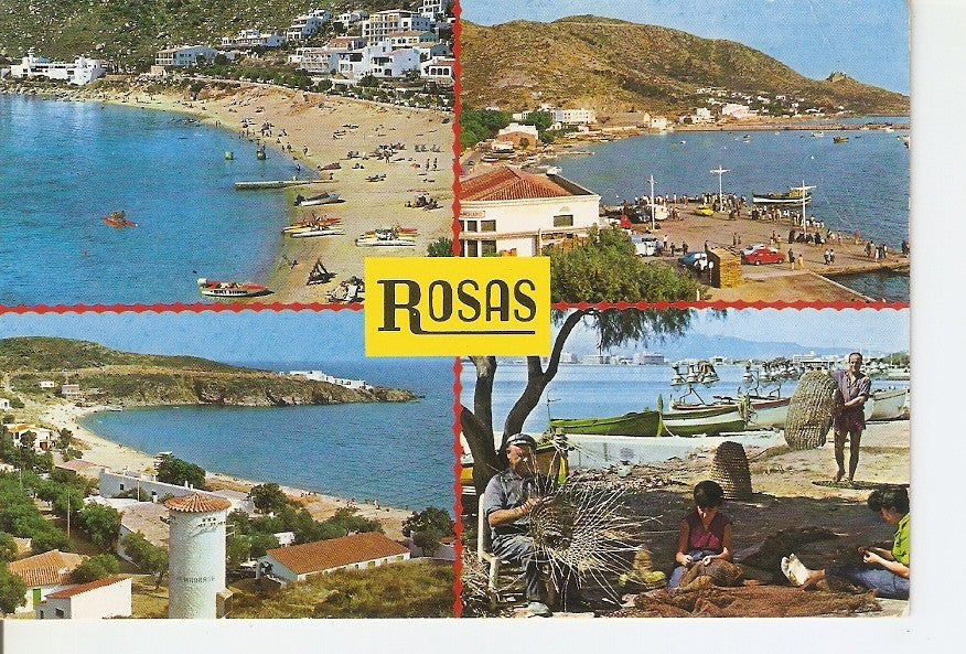 Postal 037410 : Rosas (Costa Brava). Hogar de pescadores de cordialidad y de paz