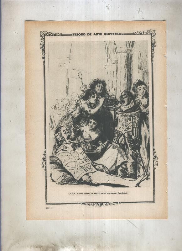 Lamina 022: Satira contra la aristocracia ignorante de Goya