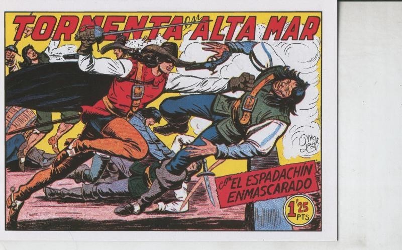 El Espadachin Enmascarado facsimil numero 041: Tormenta en alta mar