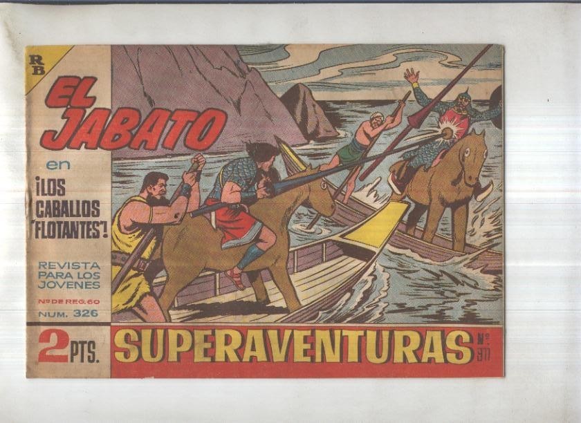 Bruguera: El Jabato numero 326: Los caballos flotantes