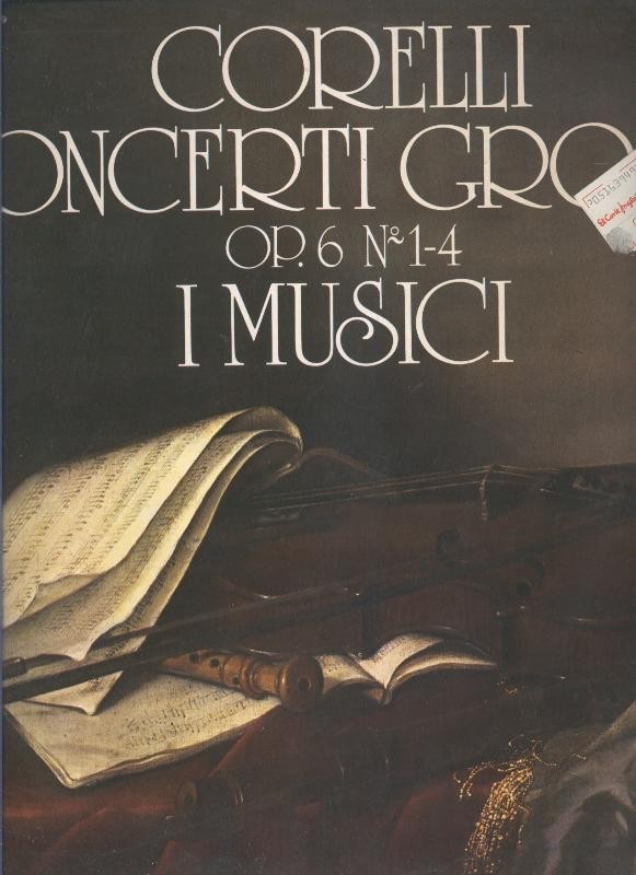 Disco LP: Arcangelo Corelli, concerti grossi Op.6 Nº 1-4 i musici