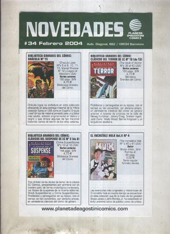 Planeta Novedades febrero 2004 numero 34