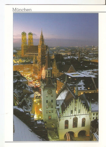 Postal 033546 : Munchen von links nach rechts Frauenkirche (Dom)