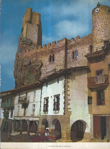 Lamina Castillos de España Edicion 1967 No.087: CASTILLO DE FRIAS (BURGOS)