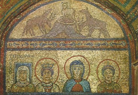 Postal 50232: ROMA - Mosaico de la Iglesia de San Prassede
