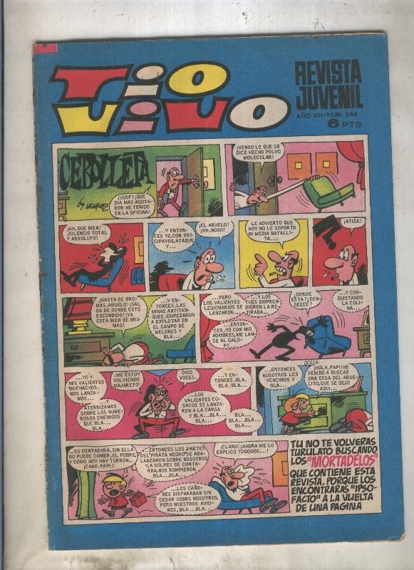 Tio Vivo segunda epoca numero 0546 (numerado 2 en trasera)