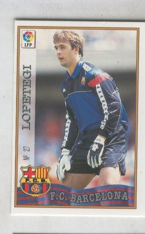 Cromo Liga 97/98: F.C.Barcelona numero 27: Lopetegi