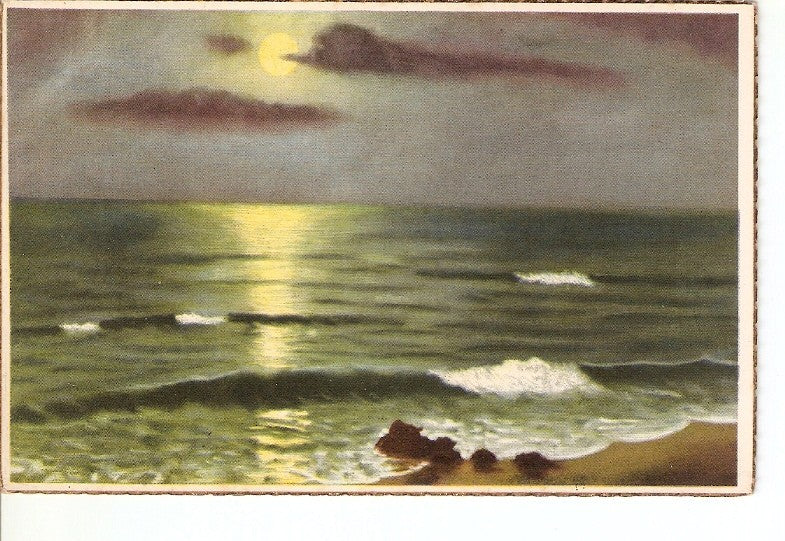 Postal 025275 : Playa de noche