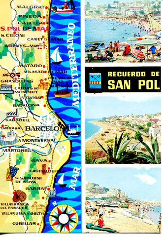Postal 016585: SAN POL DE MAR - Vista general Postal de la Amistad