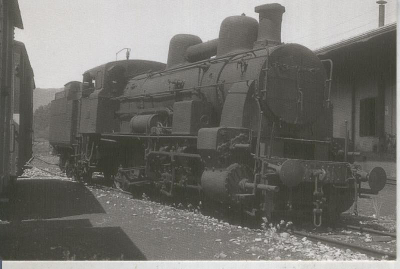 Postal 011895: Locomotiva Gr 447.050 en 1957
