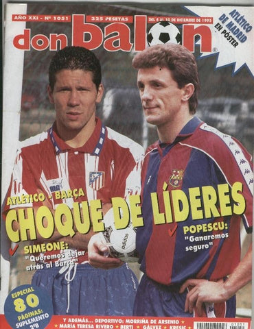 Don Balon numero 1051: poster del Atletico de Madrid